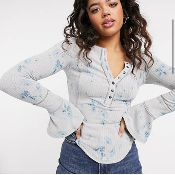 Free People Layer Me Henley S - Picture 1 of 9